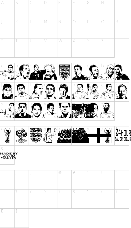 mapa de caracteres