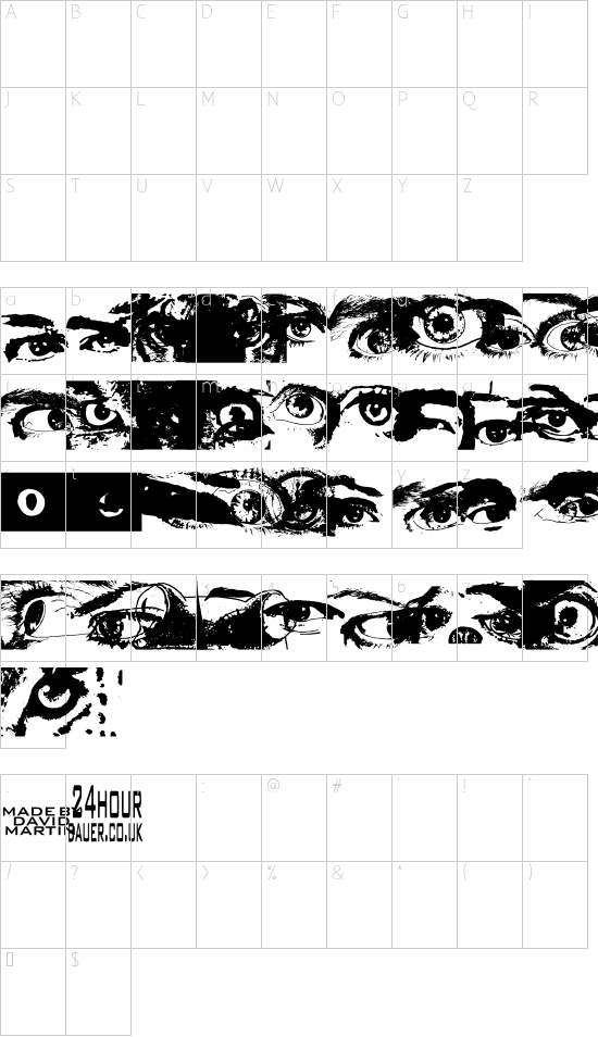 mapa de caracteres